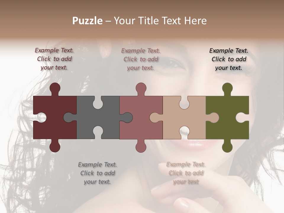 Beautiful Toothy Smile Face PowerPoint Template