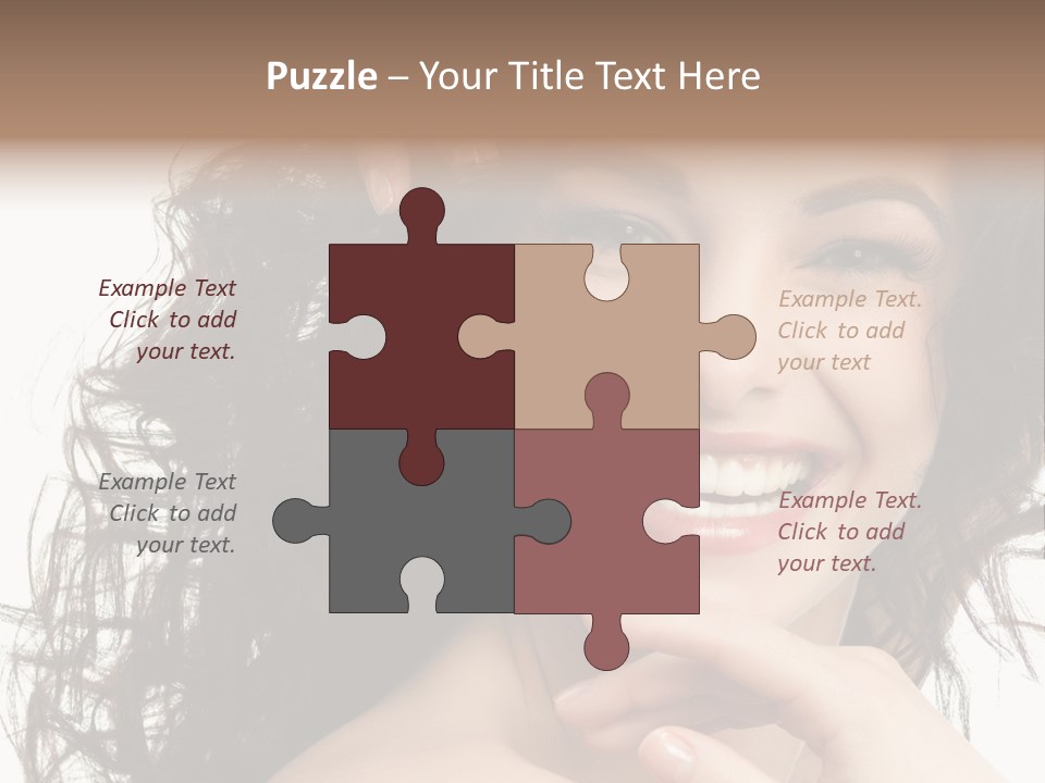 Beautiful Toothy Smile Face PowerPoint Template