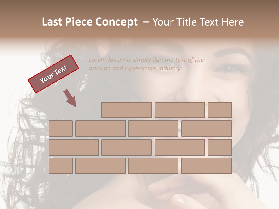 Beautiful Toothy Smile Face PowerPoint Template