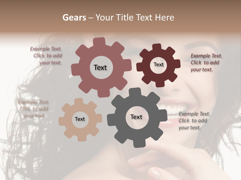 Beautiful Toothy Smile Face PowerPoint Template