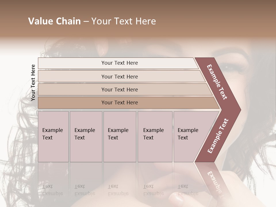 Beautiful Toothy Smile Face PowerPoint Template