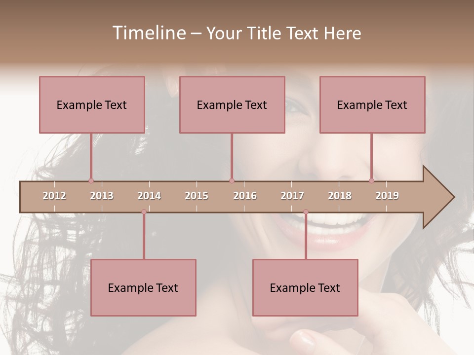 Beautiful Toothy Smile Face PowerPoint Template
