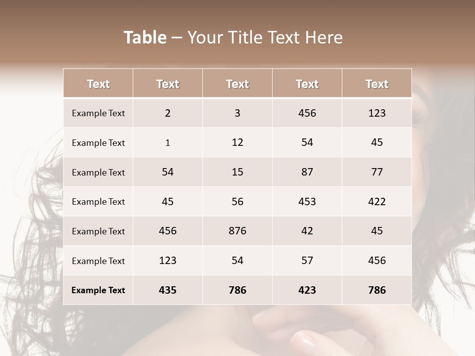 Beautiful Toothy Smile Face PowerPoint Template