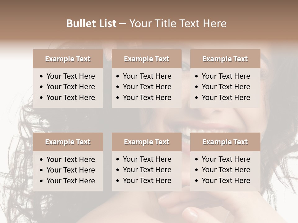Beautiful Toothy Smile Face PowerPoint Template
