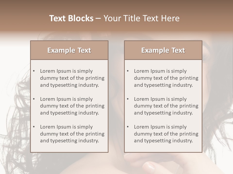 Beautiful Toothy Smile Face PowerPoint Template