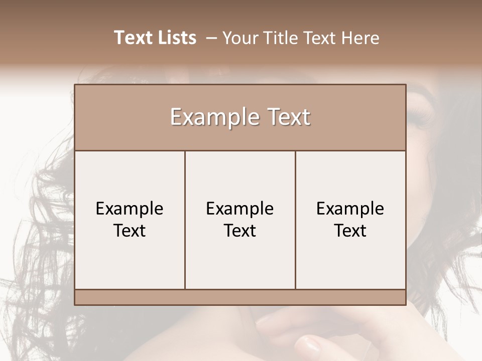 Beautiful Toothy Smile Face PowerPoint Template
