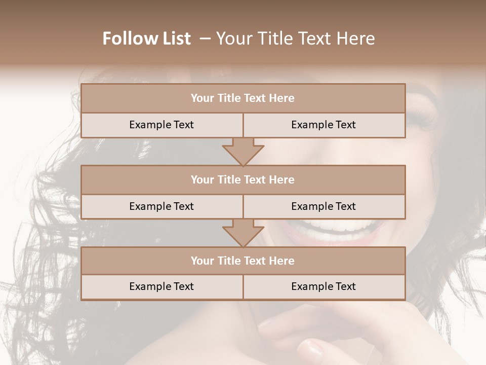 Beautiful Toothy Smile Face PowerPoint Template
