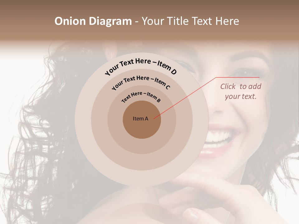 Beautiful Toothy Smile Face PowerPoint Template