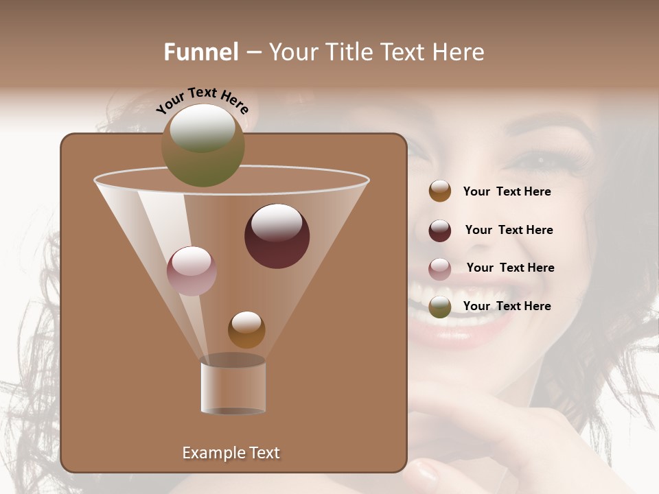 Beautiful Toothy Smile Face PowerPoint Template