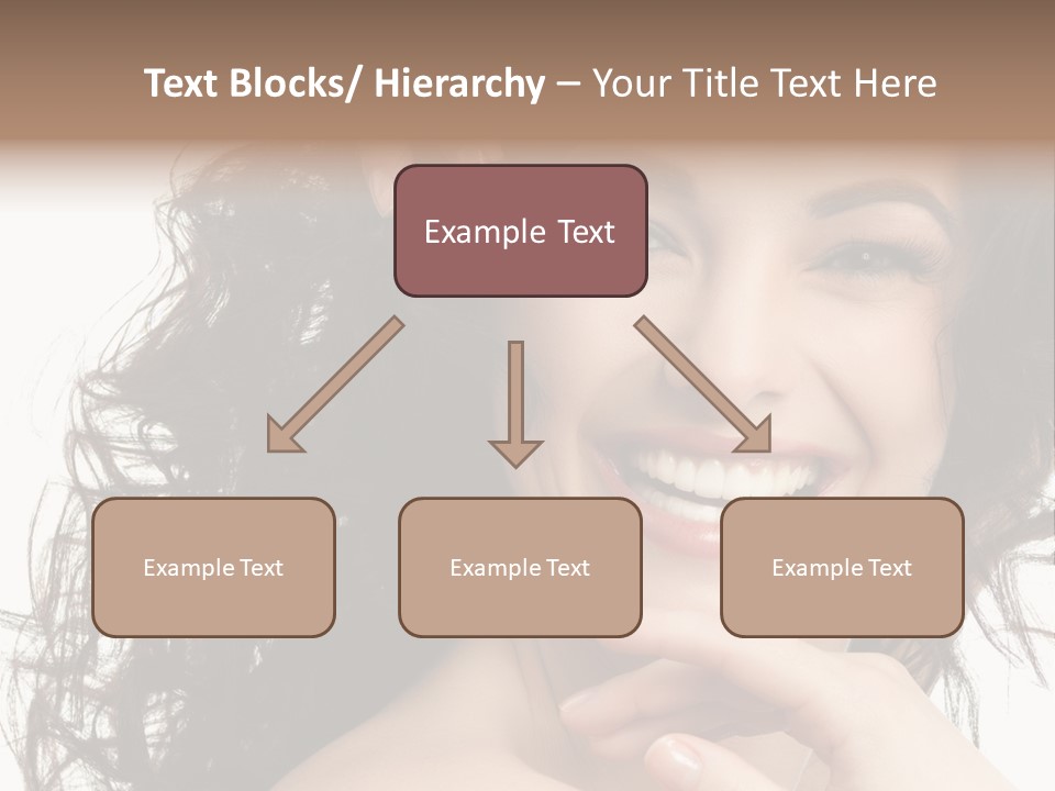 Beautiful Toothy Smile Face PowerPoint Template