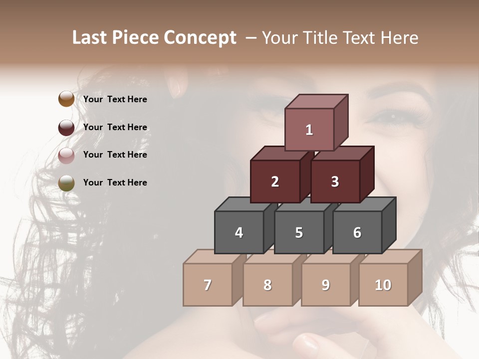 Beautiful Toothy Smile Face PowerPoint Template