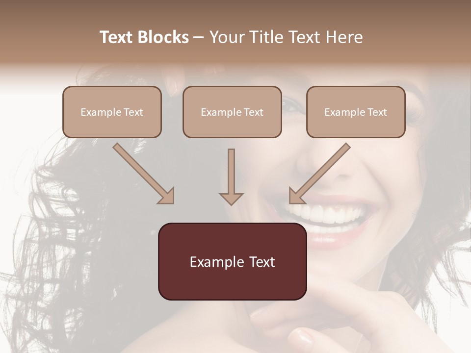 Beautiful Toothy Smile Face PowerPoint Template