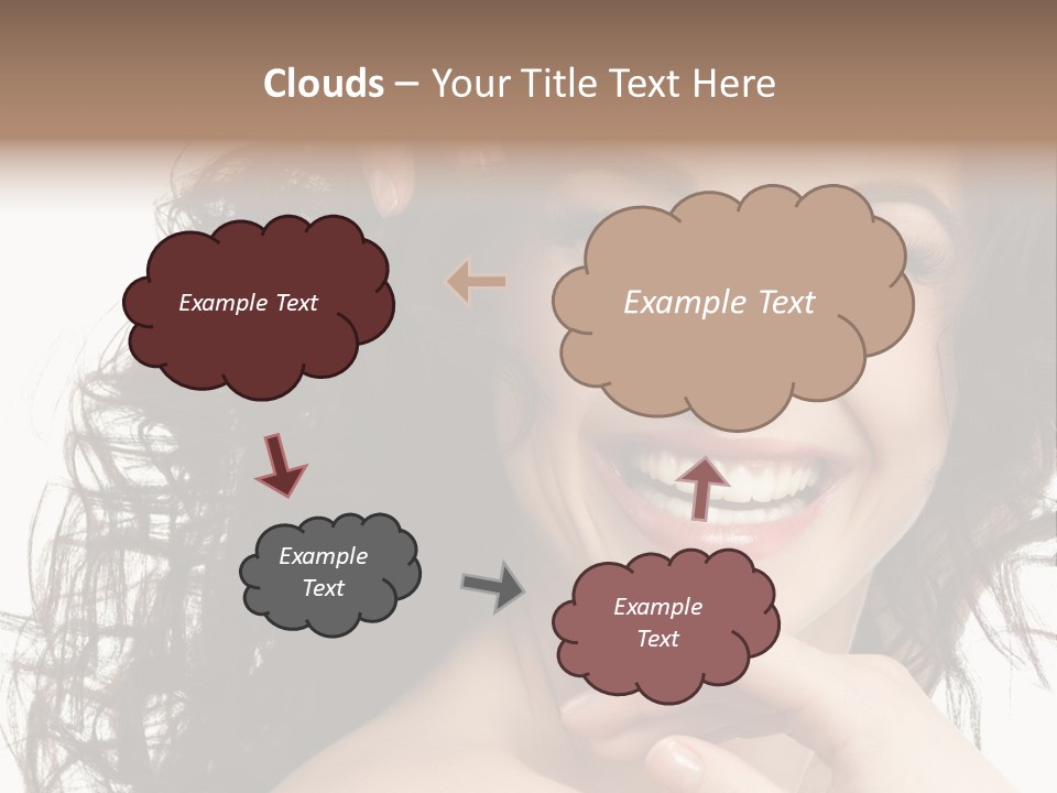 Beautiful Toothy Smile Face PowerPoint Template