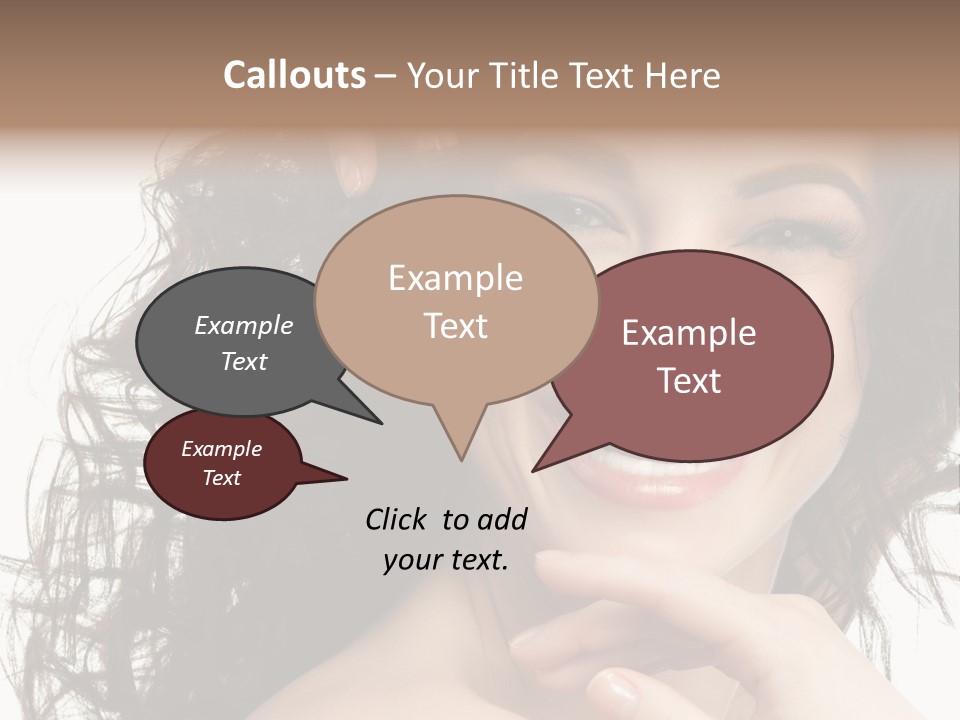 Beautiful Toothy Smile Face PowerPoint Template