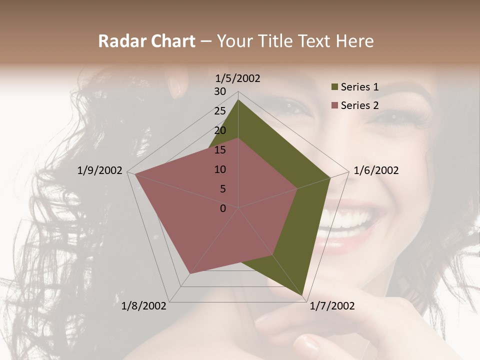 Beautiful Toothy Smile Face PowerPoint Template