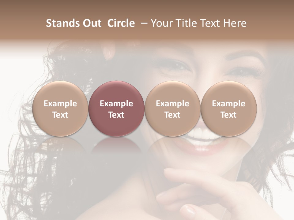 Beautiful Toothy Smile Face PowerPoint Template