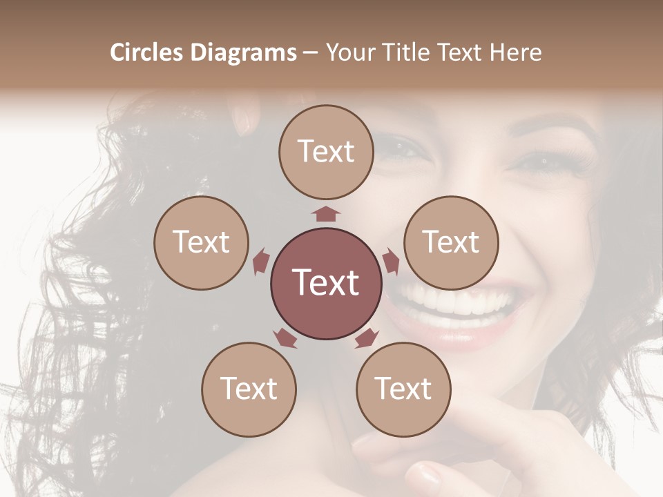 Beautiful Toothy Smile Face PowerPoint Template