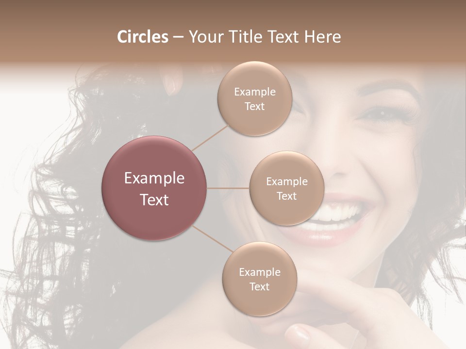 Beautiful Toothy Smile Face PowerPoint Template