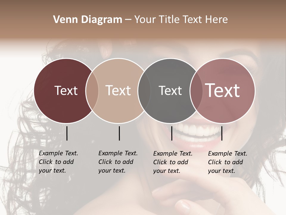 Beautiful Toothy Smile Face PowerPoint Template
