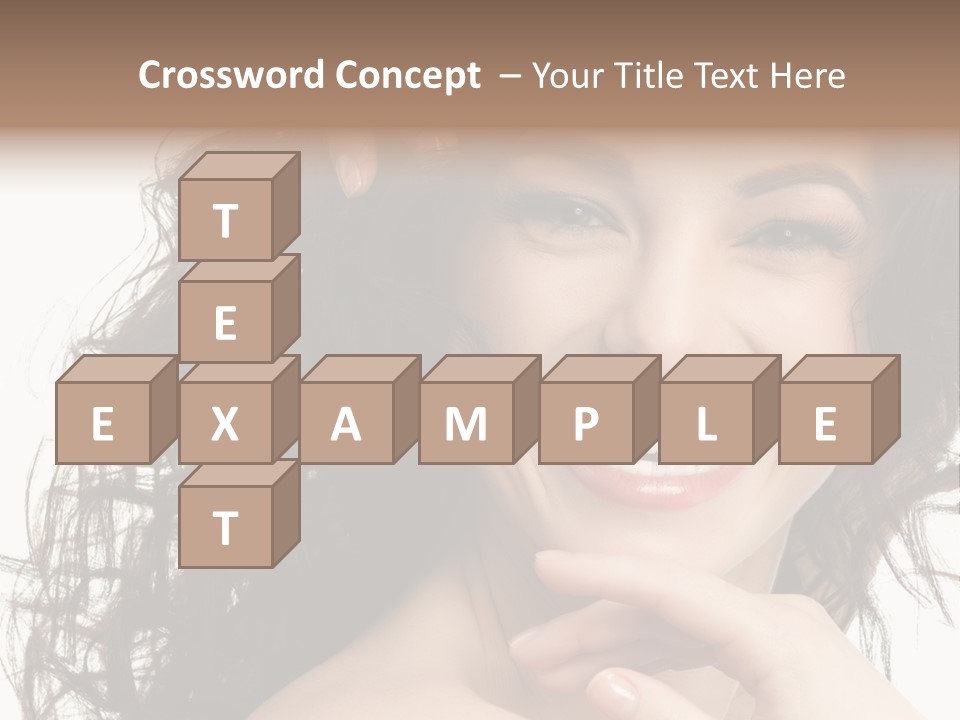 Beautiful Toothy Smile Face PowerPoint Template