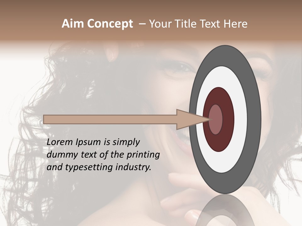 Beautiful Toothy Smile Face PowerPoint Template