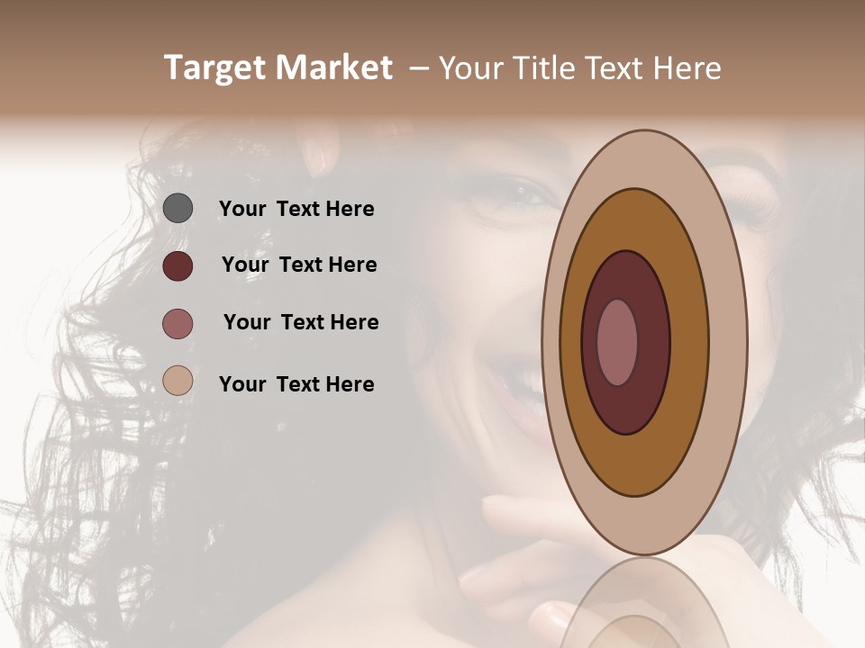 Beautiful Toothy Smile Face PowerPoint Template