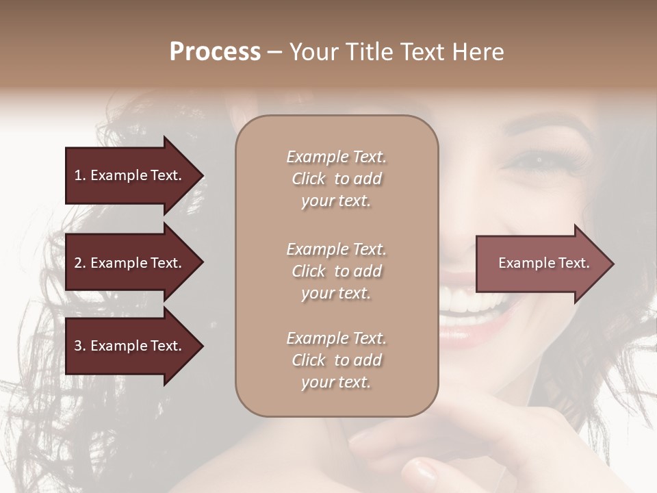 Beautiful Toothy Smile Face PowerPoint Template