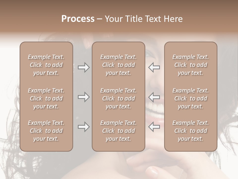 Beautiful Toothy Smile Face PowerPoint Template