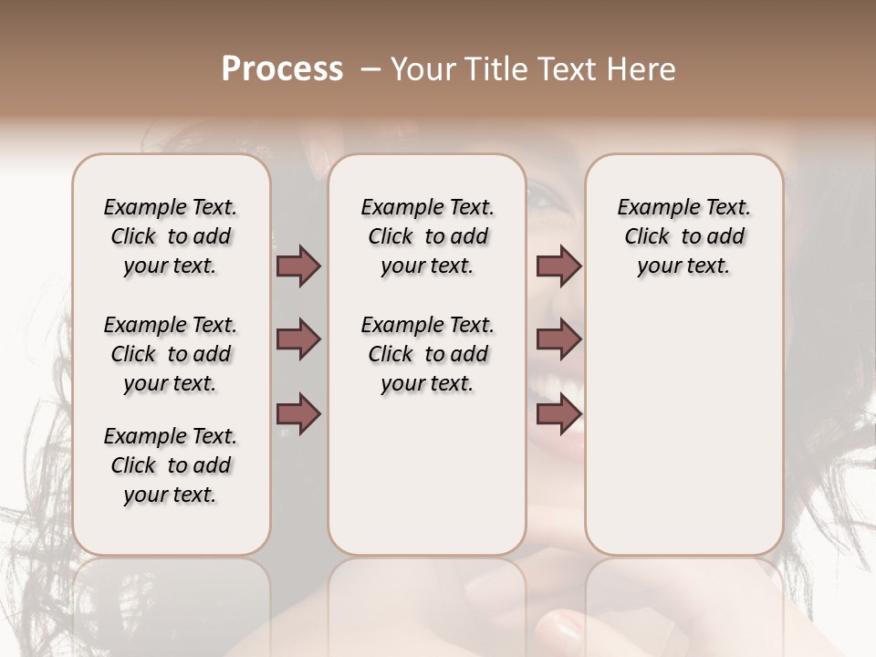 Beautiful Toothy Smile Face PowerPoint Template