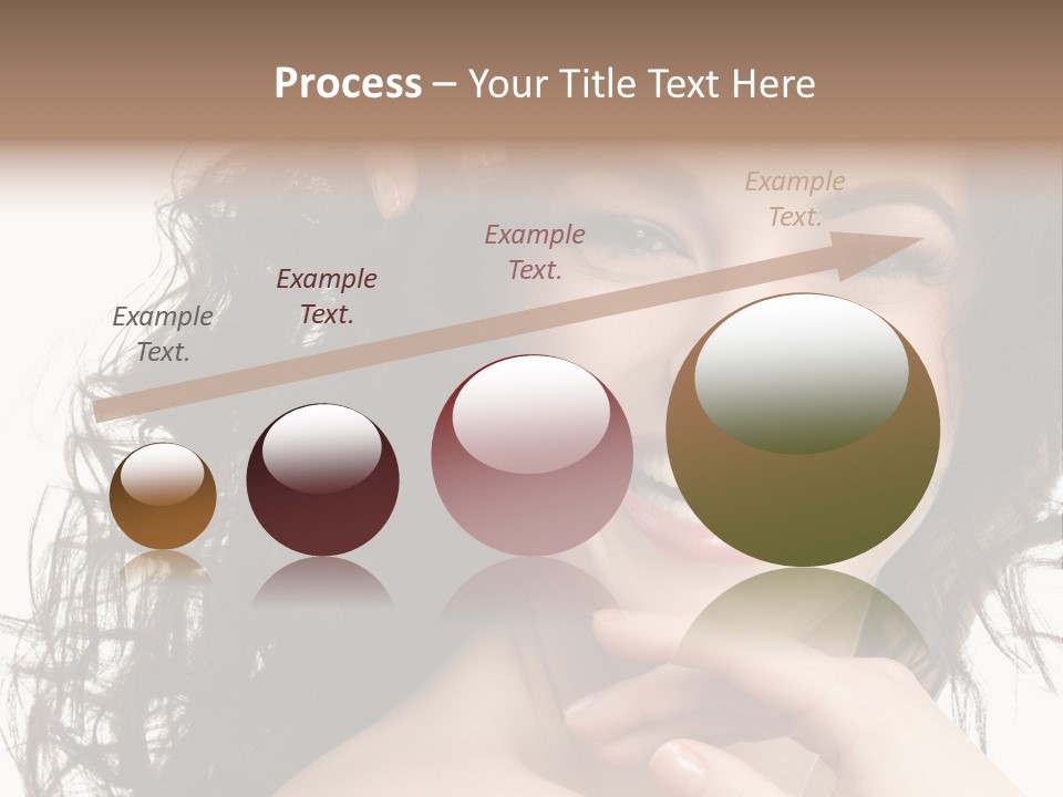 Beautiful Toothy Smile Face PowerPoint Template