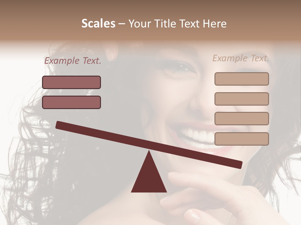 Beautiful Toothy Smile Face PowerPoint Template