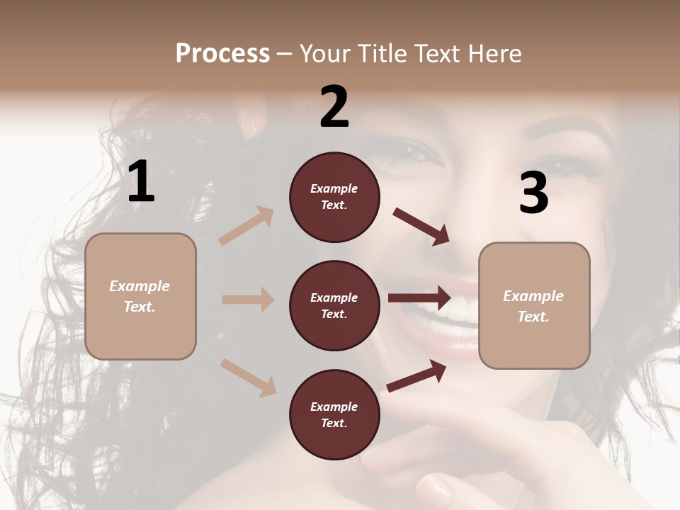 Beautiful Toothy Smile Face PowerPoint Template