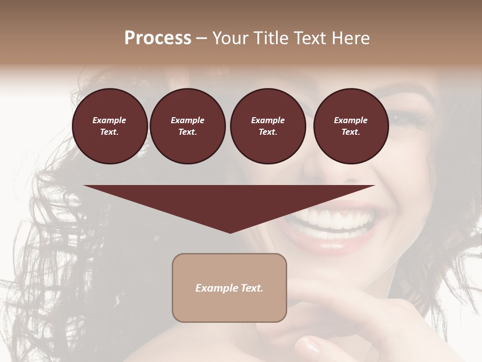 Beautiful Toothy Smile Face PowerPoint Template