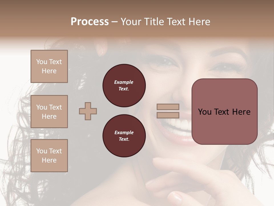 Beautiful Toothy Smile Face PowerPoint Template