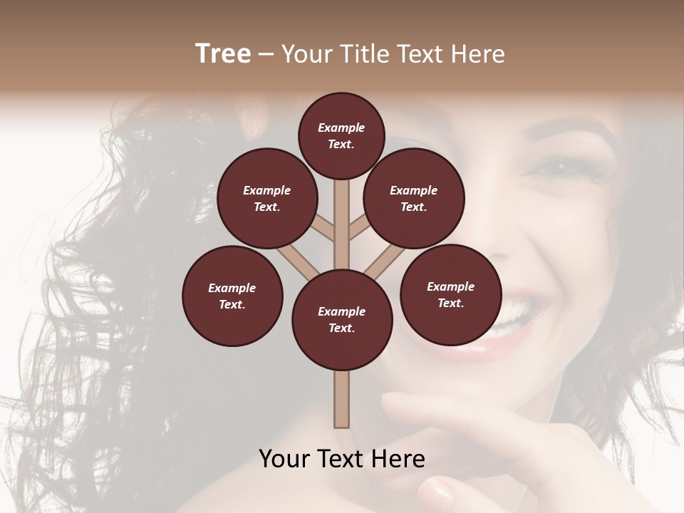 Beautiful Toothy Smile Face PowerPoint Template