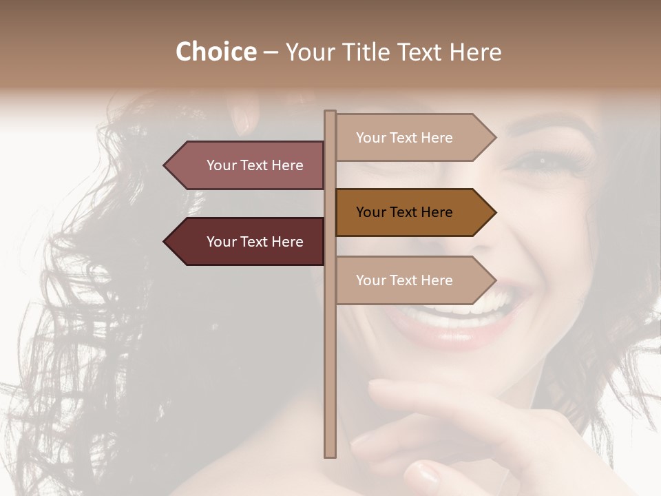 Beautiful Toothy Smile Face PowerPoint Template