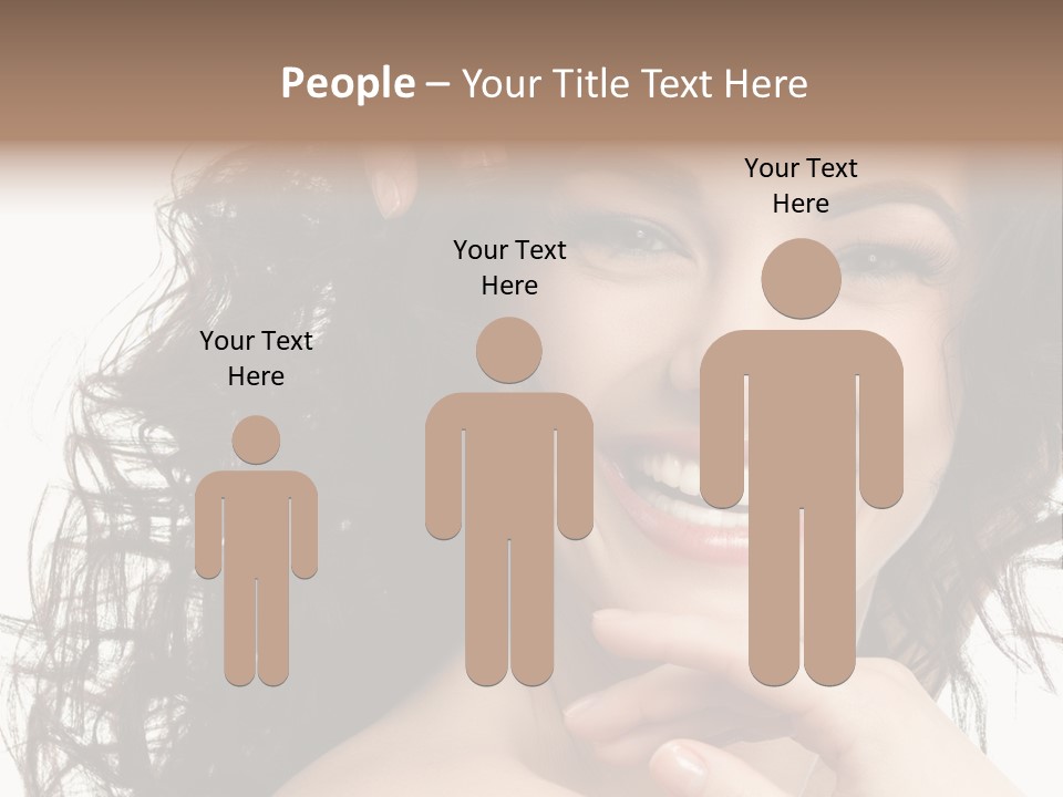 Beautiful Toothy Smile Face PowerPoint Template