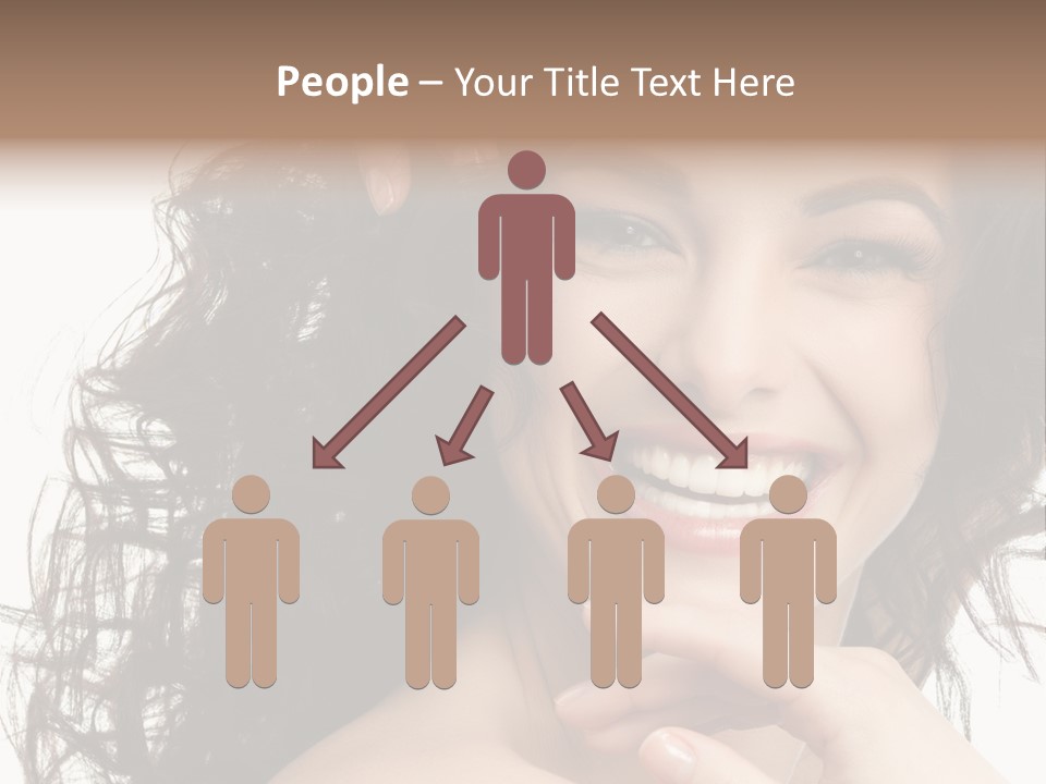 Beautiful Toothy Smile Face PowerPoint Template