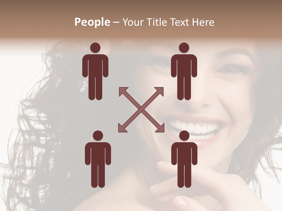 Beautiful Toothy Smile Face PowerPoint Template