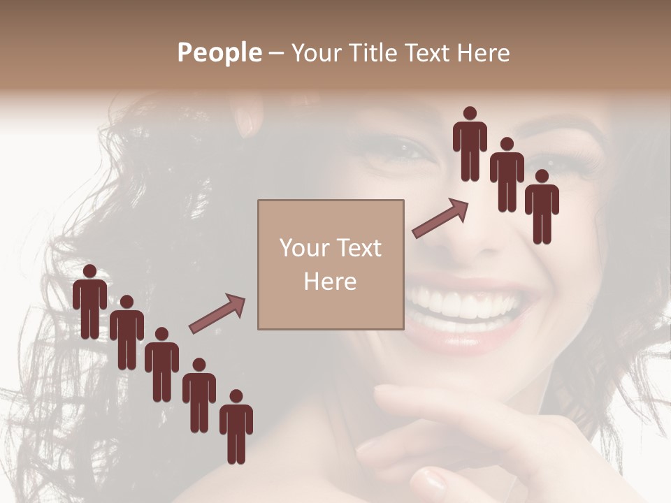Beautiful Toothy Smile Face PowerPoint Template
