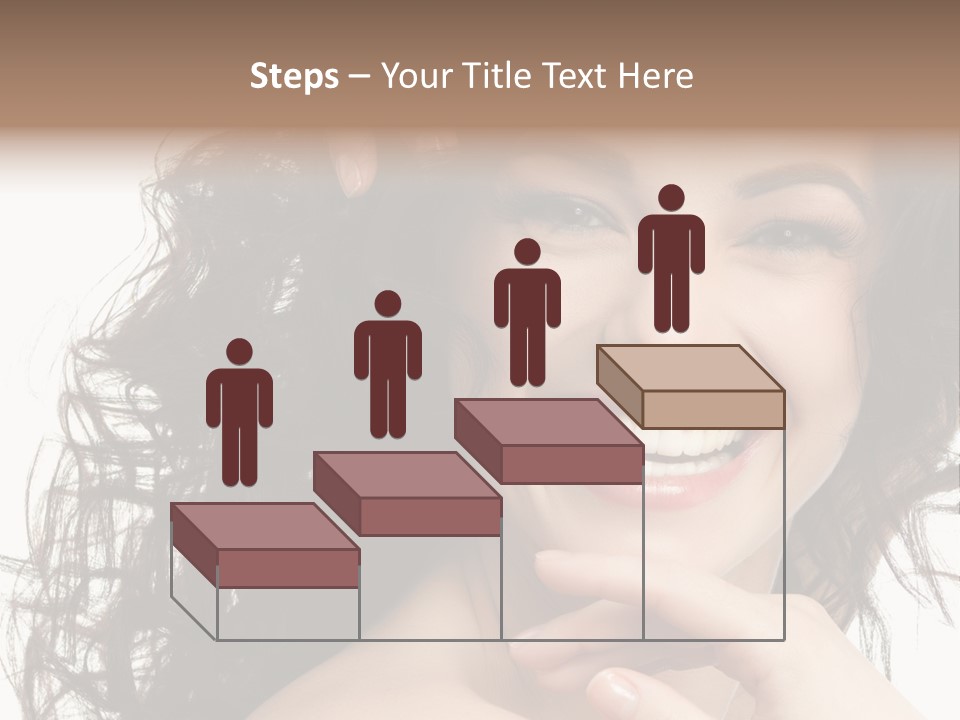 Beautiful Toothy Smile Face PowerPoint Template