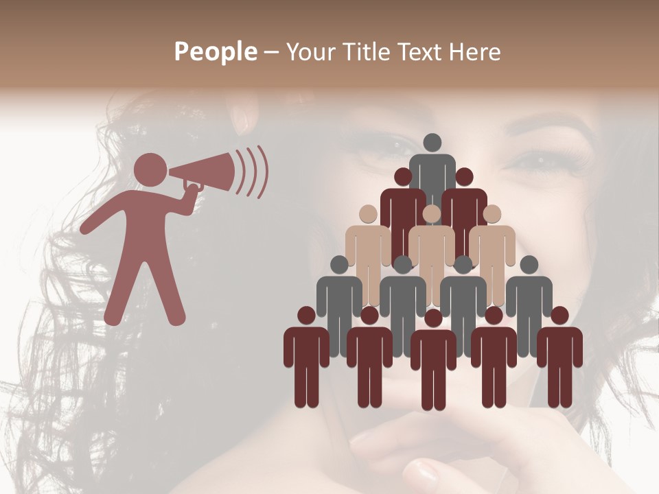 Beautiful Toothy Smile Face PowerPoint Template