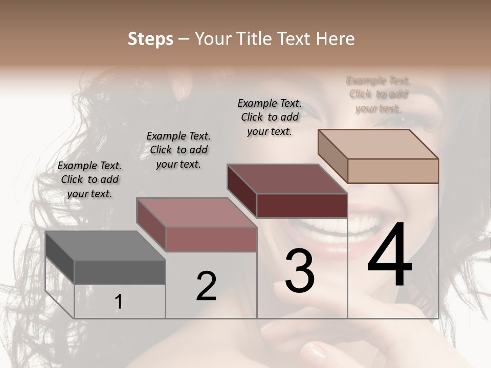 Beautiful Toothy Smile Face PowerPoint Template