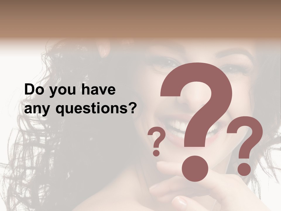 Beautiful Toothy Smile Face PowerPoint Template