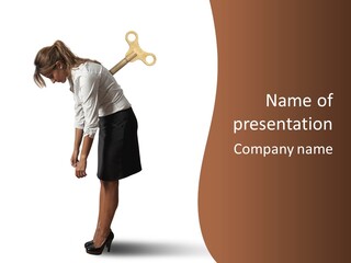 Turn Stress Inactive PowerPoint Template