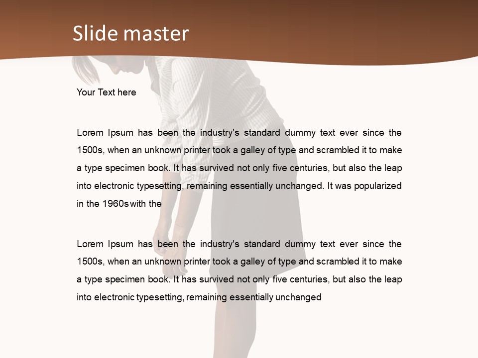 Turn Stress Inactive PowerPoint Template