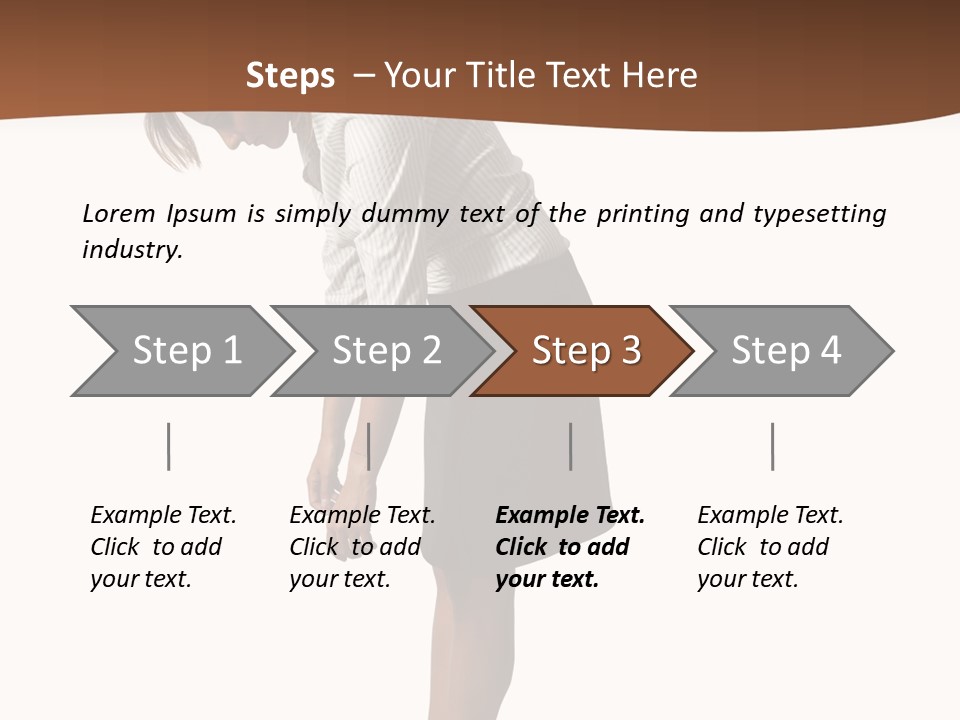 Turn Stress Inactive PowerPoint Template