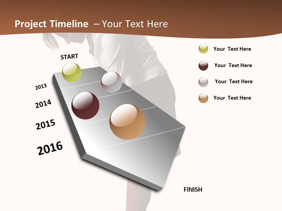 Turn Stress Inactive PowerPoint Template