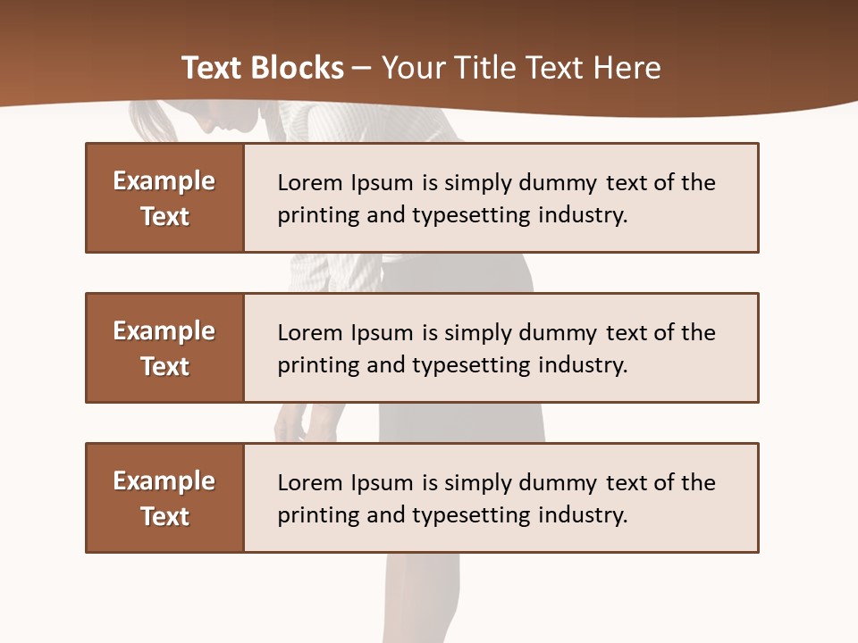 Turn Stress Inactive PowerPoint Template