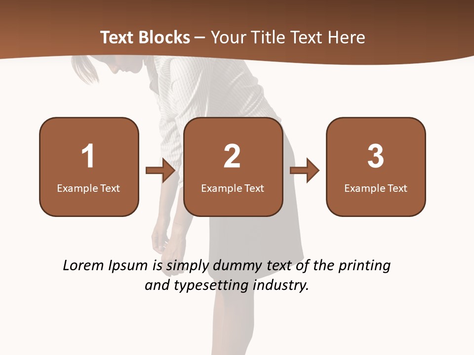 Turn Stress Inactive PowerPoint Template